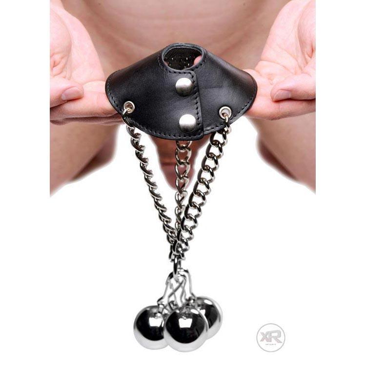 Strict Leather Parachute Spiked Ball Stretcher